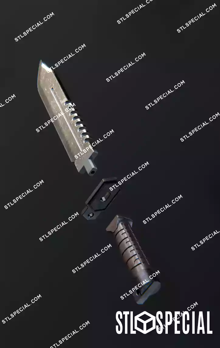 Space Marine 2 Combat Knife STL + 3MF