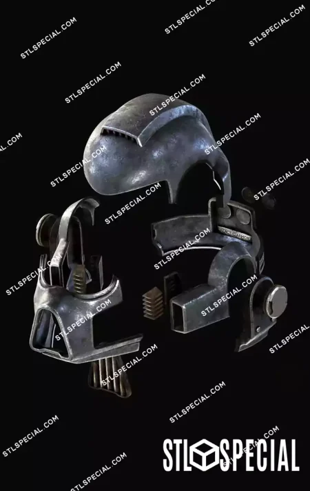 Space Marine 2 Mark VIII Helmet STL Model