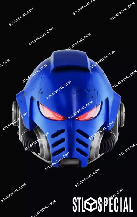 Space Marine Helmet STL and 3MF