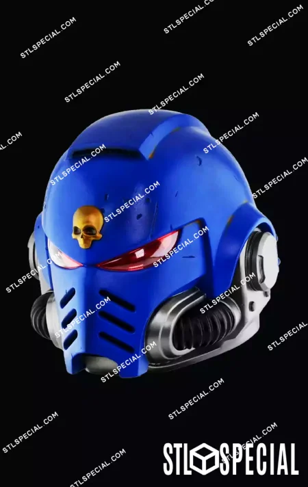 Space Marine Helmet STL and 3MF