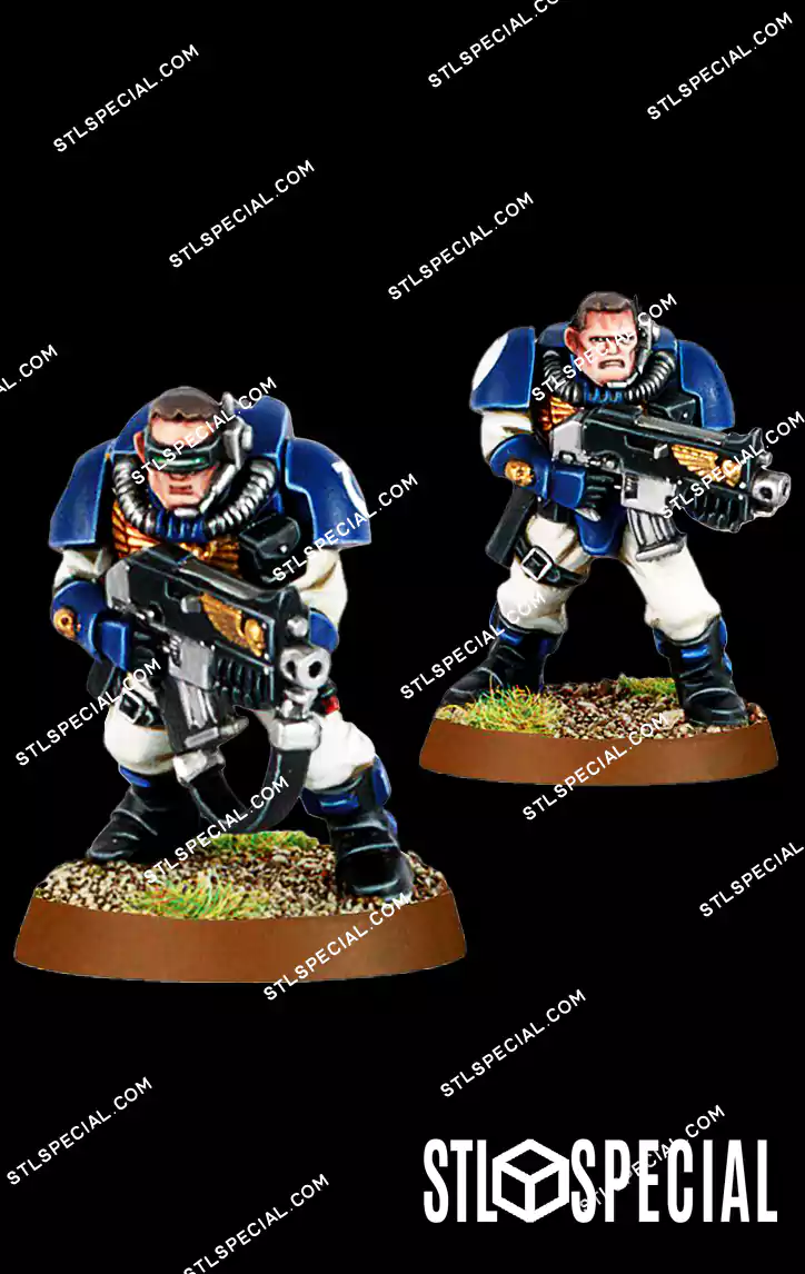 Space Marine Scouts old STL Model