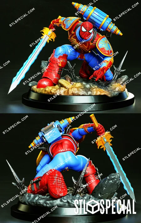 SpiderMan Warhammer STL 3D Model