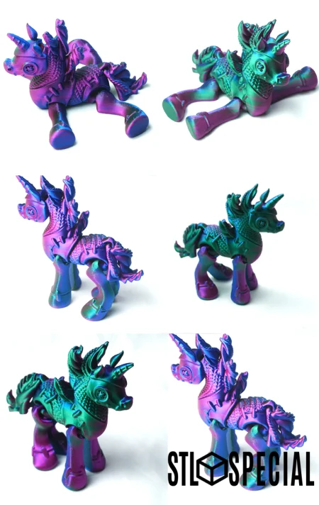 Stuffed Unicorn – Articulated Flexi Toy STL