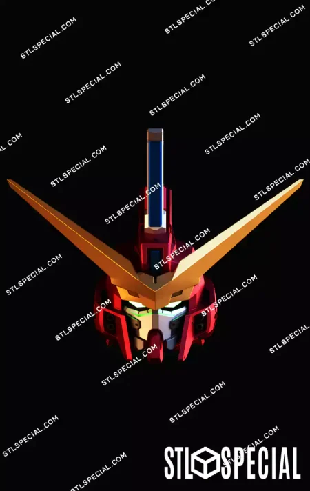 ZGMF-X09A Justice Gundam Helmet STL Model