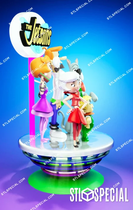 The Jetsons Diorama STL 3D Model