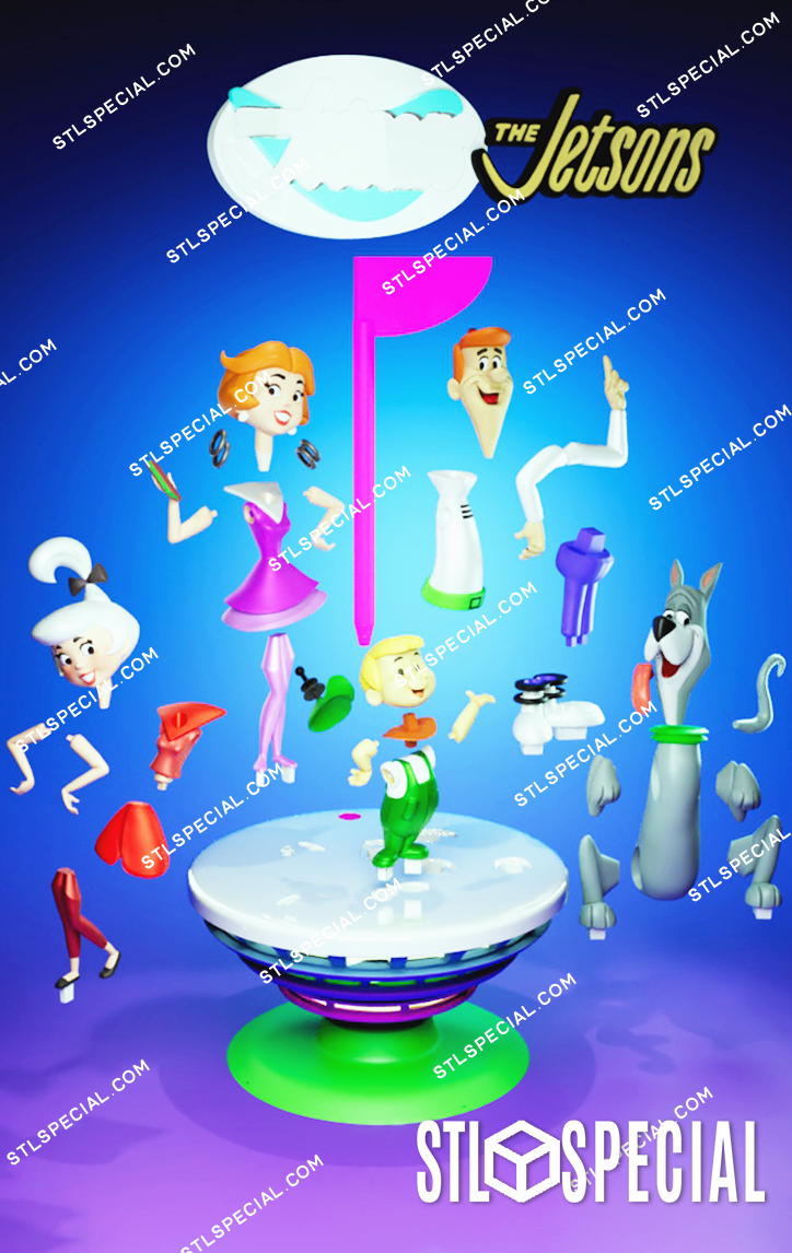 The Jetsons Diorama STL 3D Model