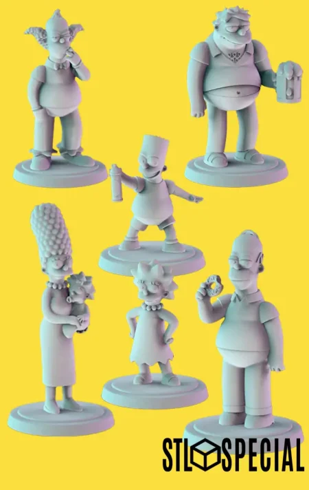 The Simpsons Family 3D Print STL Files