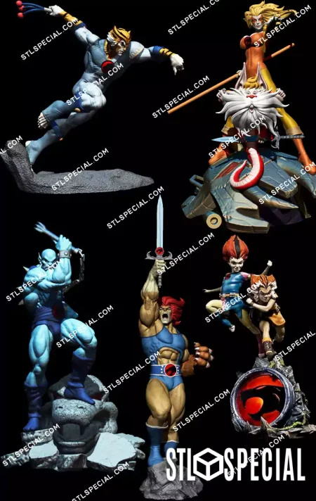 ThunderCats Complete Diorama STL 3D Model
