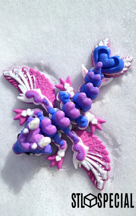 Tiny Heart Dragon STL & 3MF