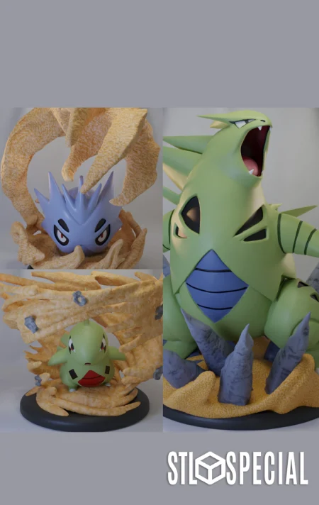 Tyranitar Evolution Pack STL