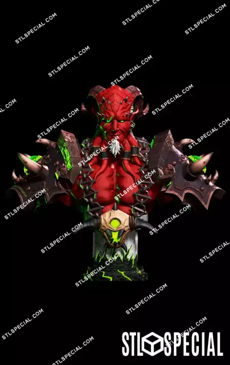 Kil'jaeden Bust STL Files and 3D Model