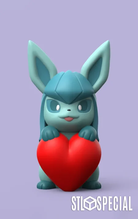 Pokemon Valentine Glaceon – STL & 3MF