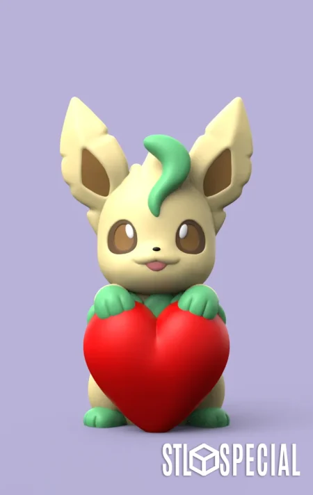 Pokemon Valentine Leafeon - STL & 3MF