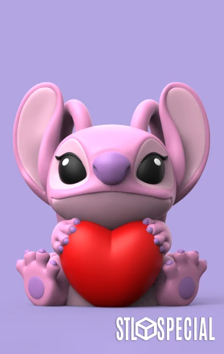 Valentine Angel Stitch – STL & 3MF
