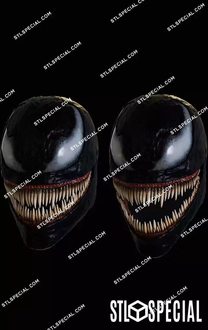 Venom Mask STL 3D Model