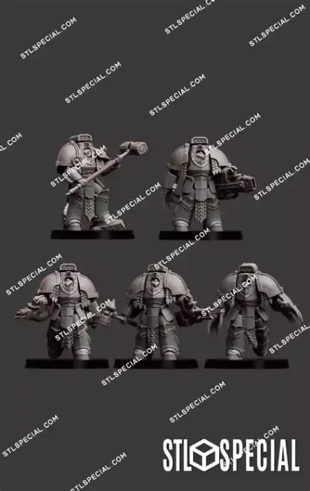 Wide Shoulder Soldiers STL Pack