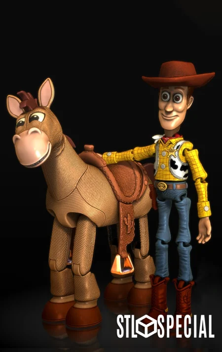 Woody and Bullseye Toy Story 3D Print STL Files