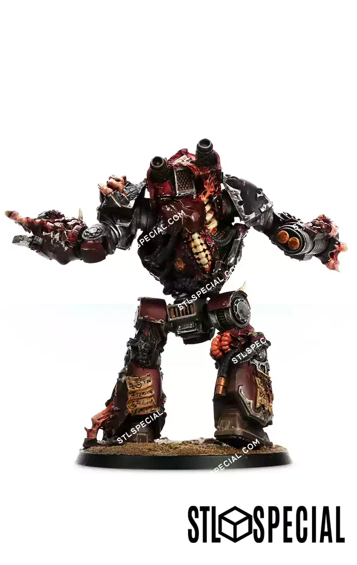 Word Bearers Mhara Gal Dreadnought STL - Image 2