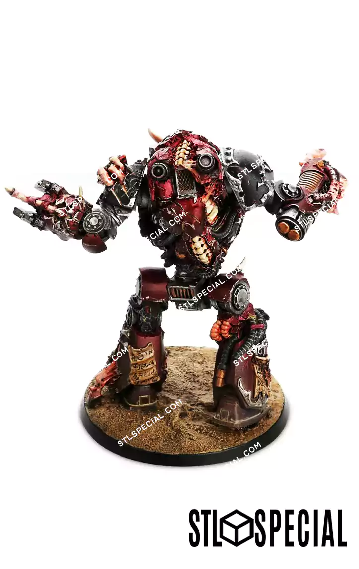 Word Bearers Mhara Gal Dreadnought STL - Image 3