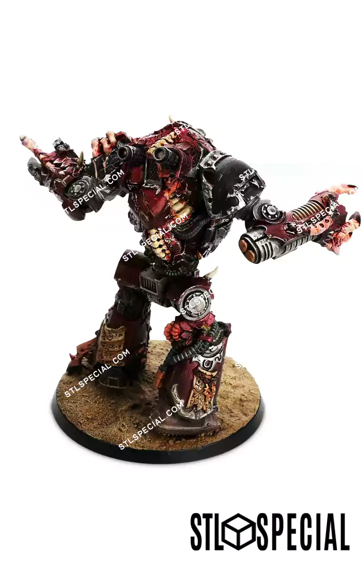 Word Bearers Mhara Gal Dreadnought STL - Image 4