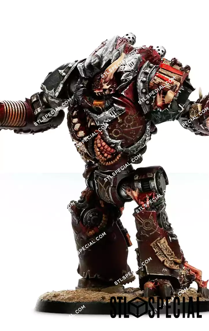 Word Bearers Mhara Gal Dreadnought STL - Image 6