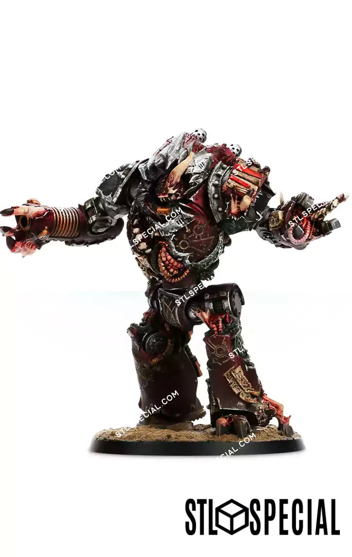 Word Bearers Mhara Gal Dreadnought STL - Image 5