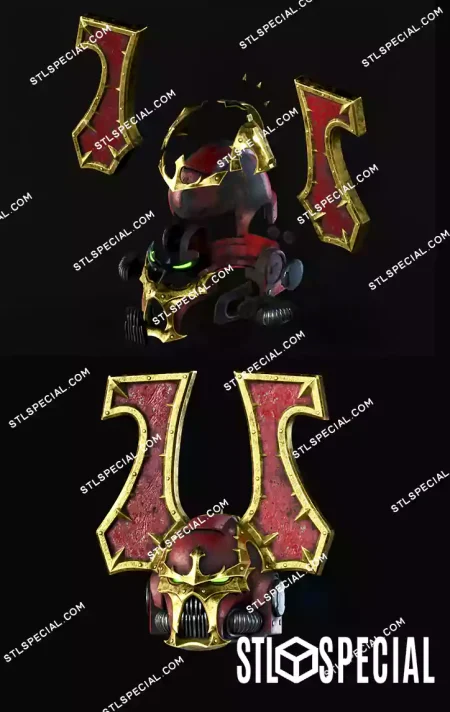 World Eaters Helmet STL and 3MF Files
