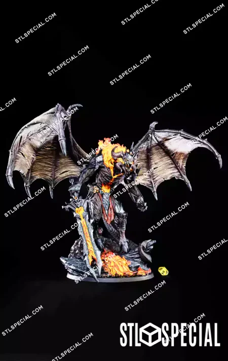 Demon Warlord STL 3D Print Model
