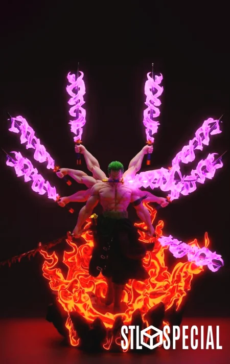 Zoro Ashura – One Piece 3D Print STL Files