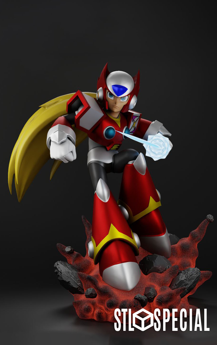 Zero Mega Man 3D Print STL Files