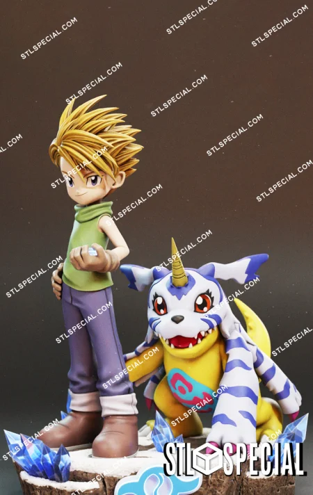 Matt and Gabumon STL 3D Model
