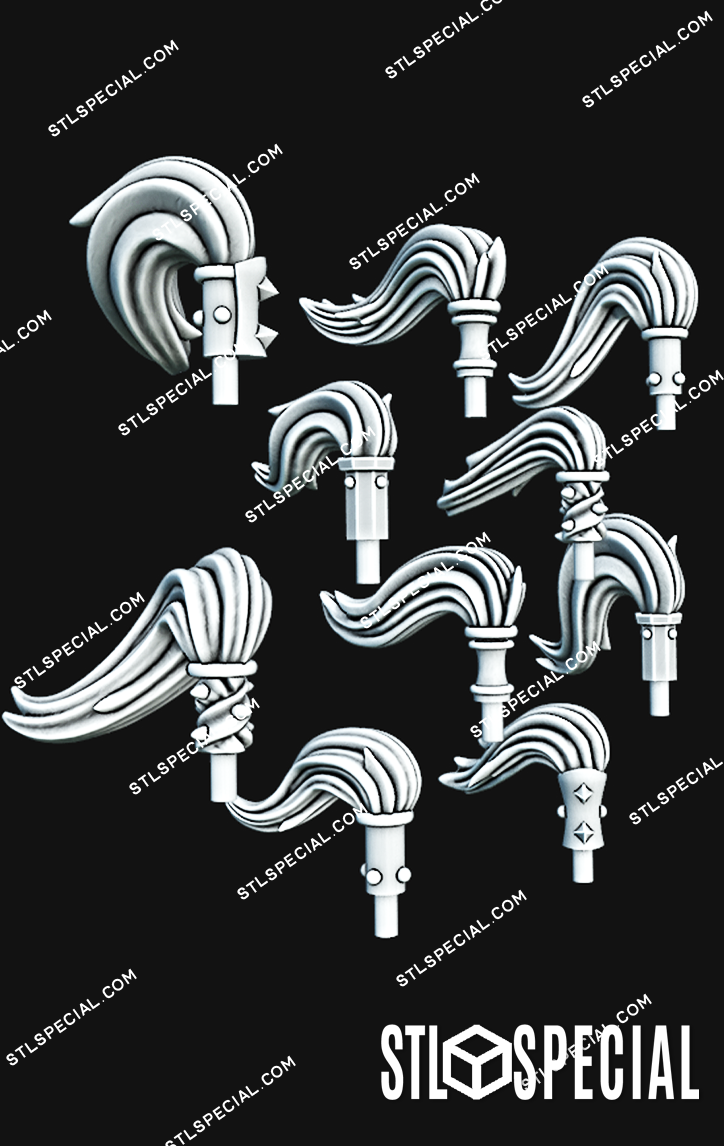 Studded Marine Helmets STL Special Pack – 30 Models - Image 10