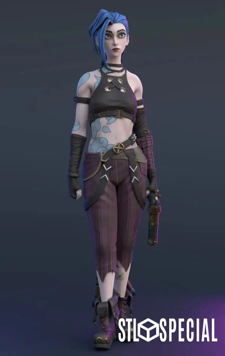 Jinx Arcane 3D Print STL Files