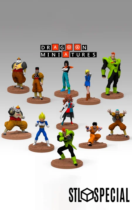 Dragon Ball Miniatures Tabletop Games - DBZ - Android Saga Part 2 STL