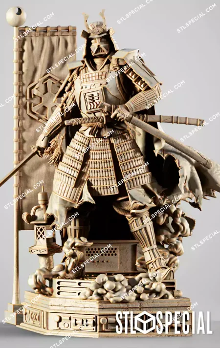STAR WARS Darth Vader Samurai STL Model