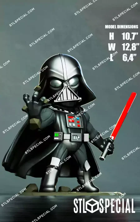 Darth Vader Chibi STL 3D Model
