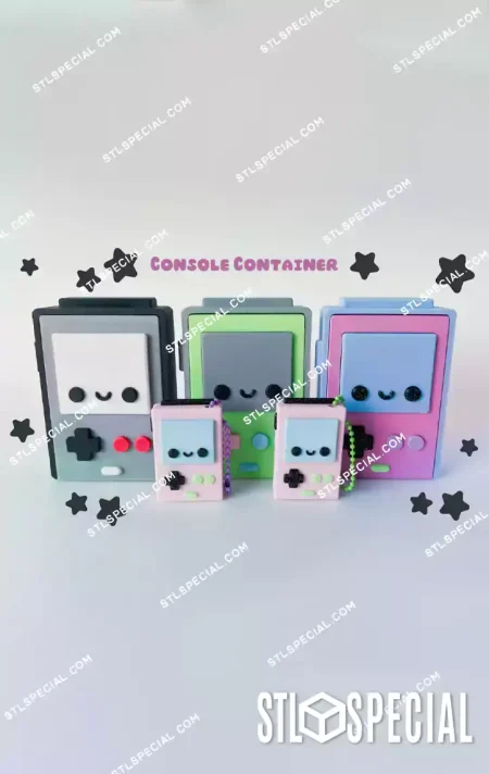 Console Container plus Keychain STL & 3MF
