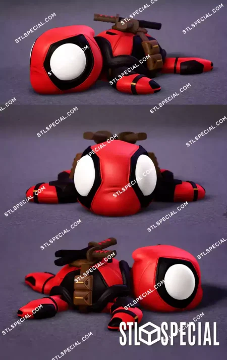 Super Flexi Turtles Deadpool STL and 3MF