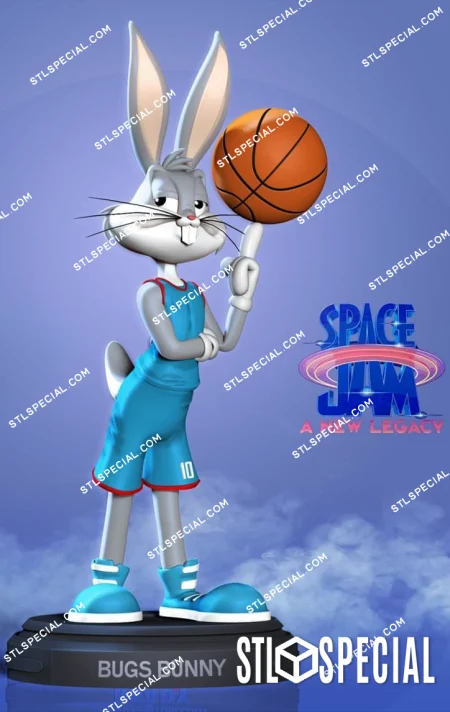Bugs Bunny Space Jam STL 3D Model