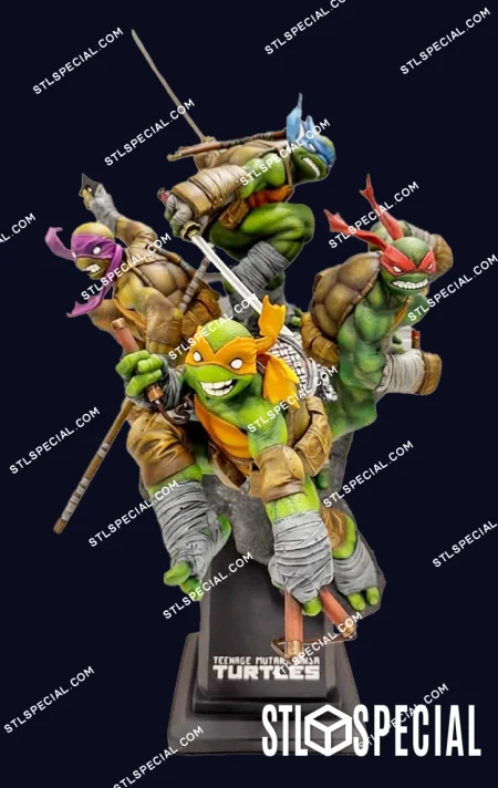 Ninja Turtles Diorama STL Full Set