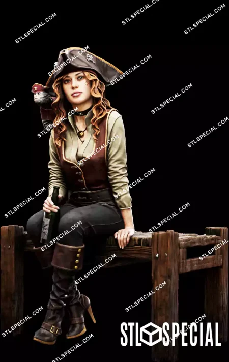 Captain Lyra Pirate Girl STL Files