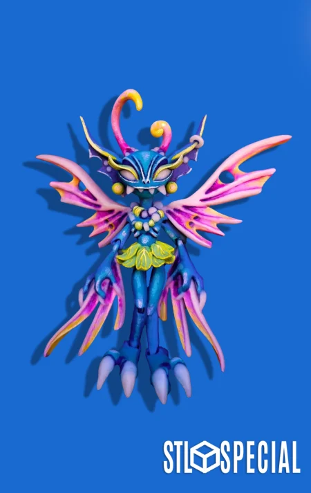 Creepy Fairy - Articulated Flexi Figure (STL & 3MF)