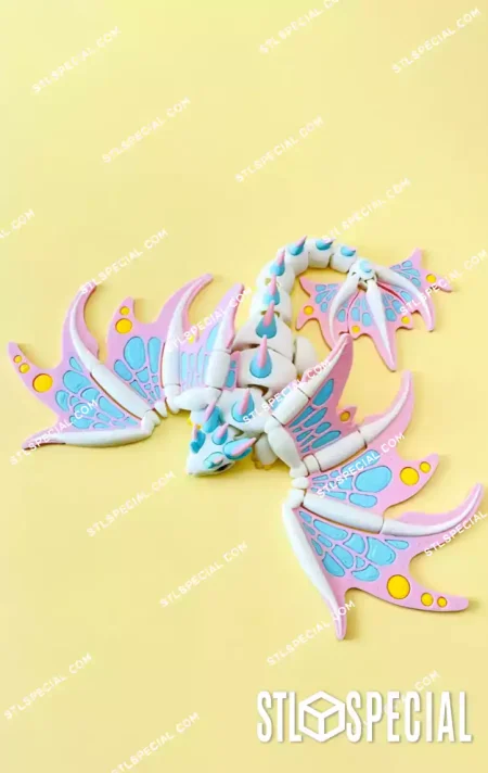 Monarch Flexi Dragon STL and 3MF Model