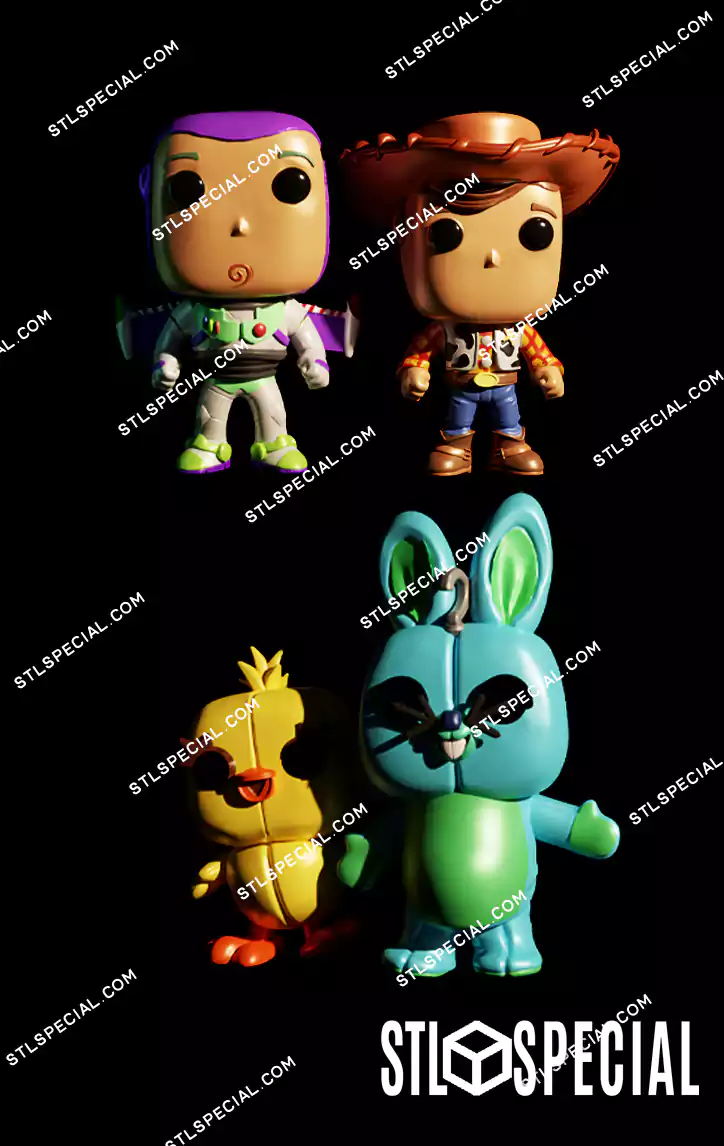 Toy Story Friends Funko STL 3D Model