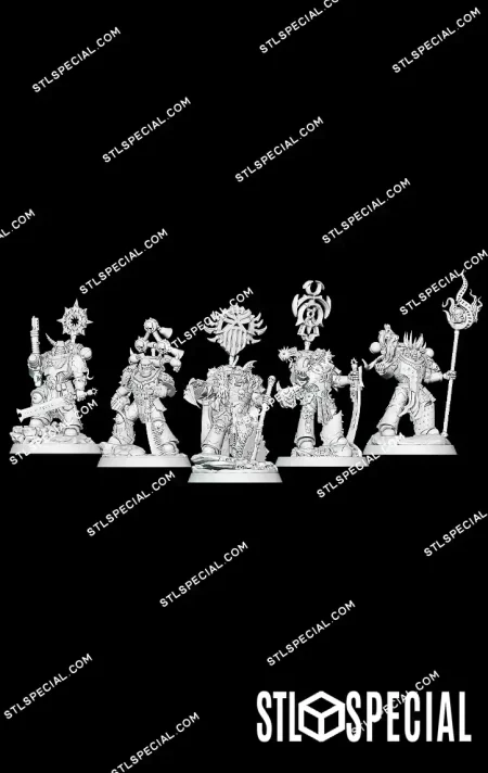 Elite Chaos Soldiers STL 3D Print Model