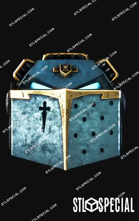 Grey Knight Helmet STL and 3MF Model