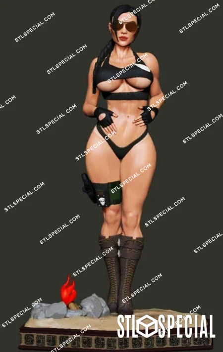 Lara Croft NSFW STL 3D Model