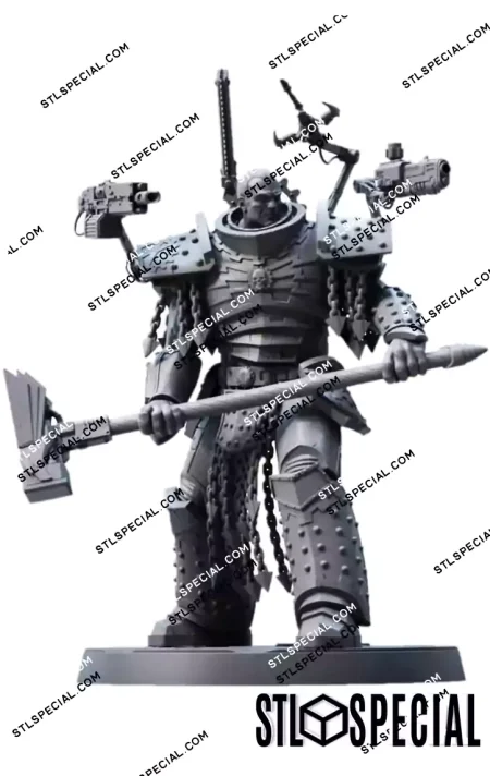 Ferrus Manus Iron-Handed Primarch STL Model
