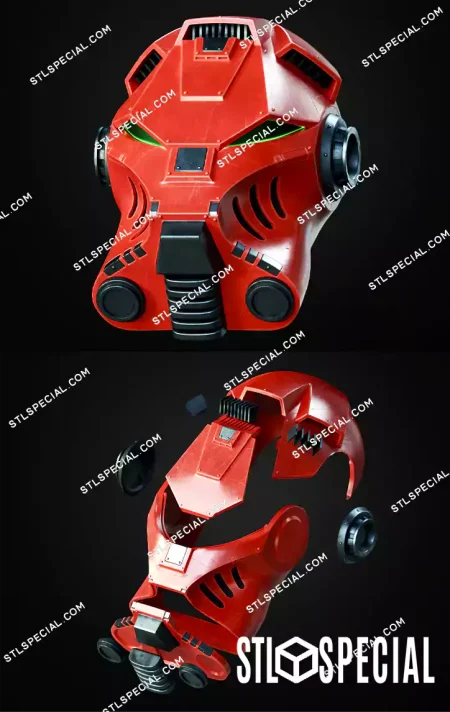 40K Terminator Helmet STL & 3MF Files