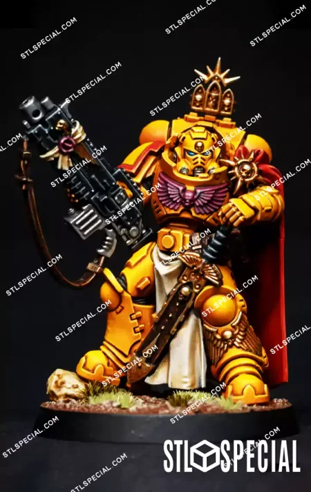 Captain in Gravis Armour STL 3D Model